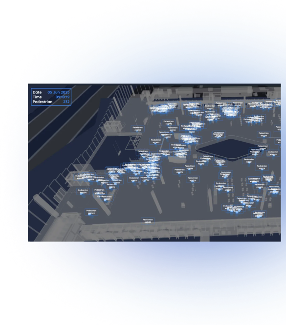 Laser scanning reveals congestion and bottlenecks at the airport